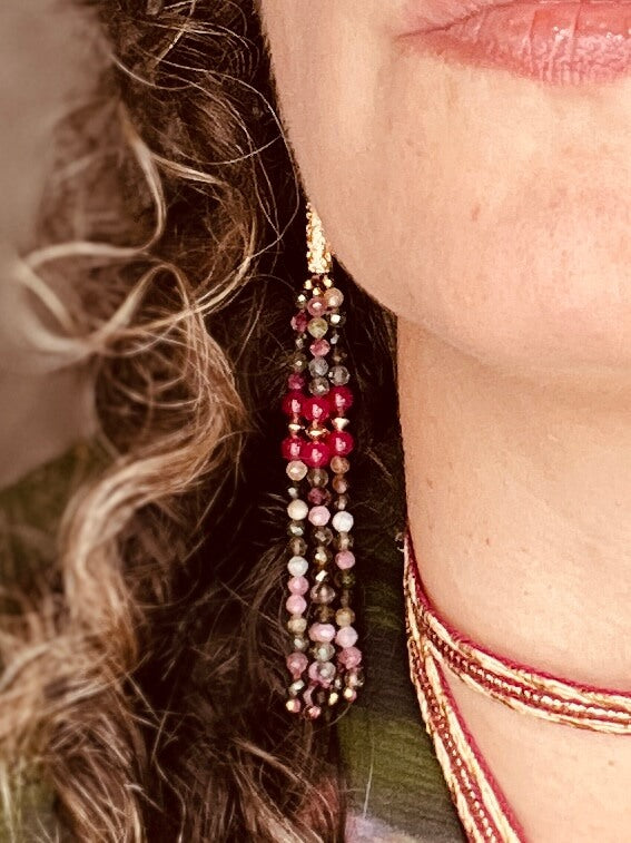 Boucles d'oreilles JANIS Tourmaline