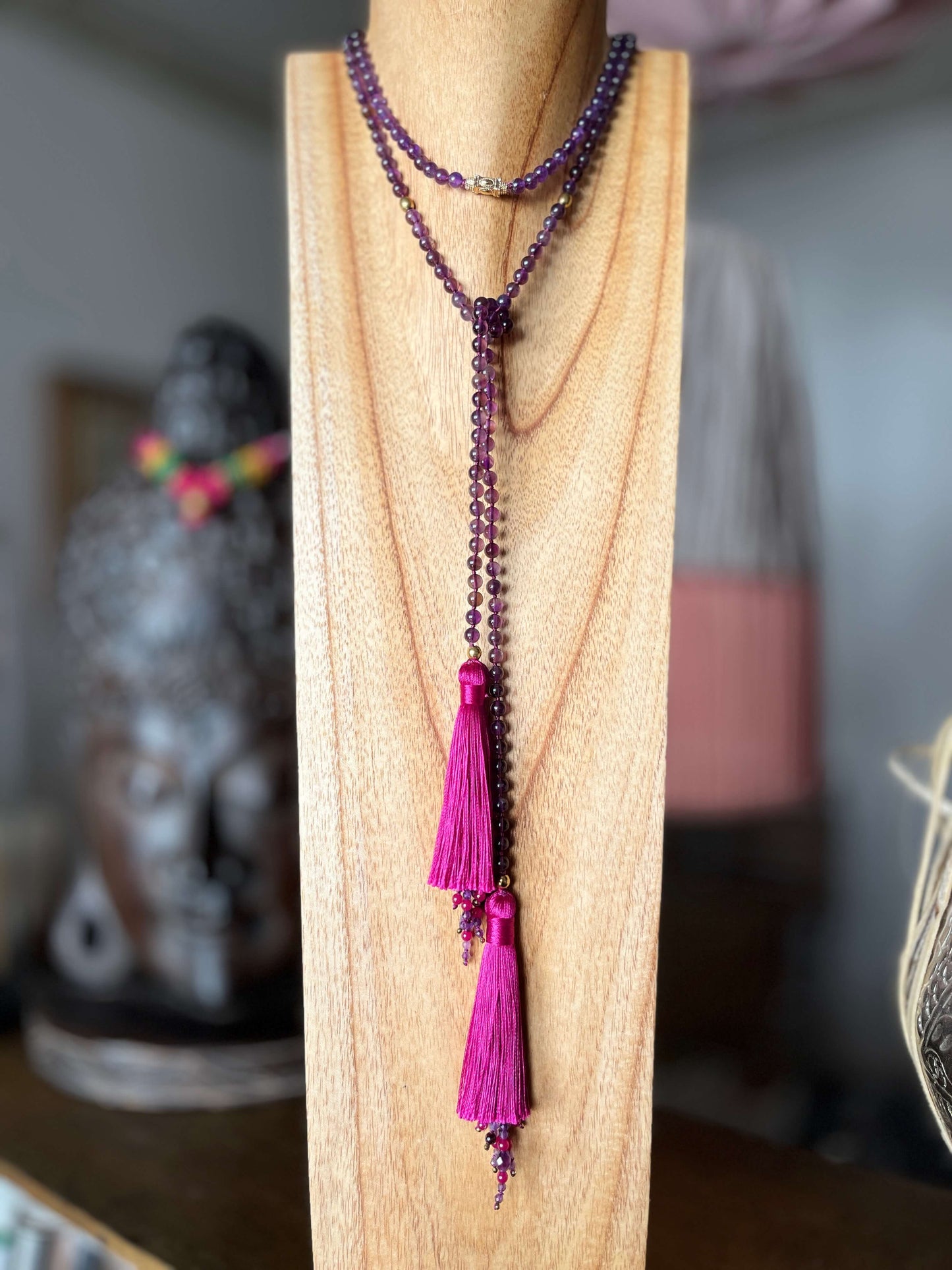Collier cravate ALTHEA Violet