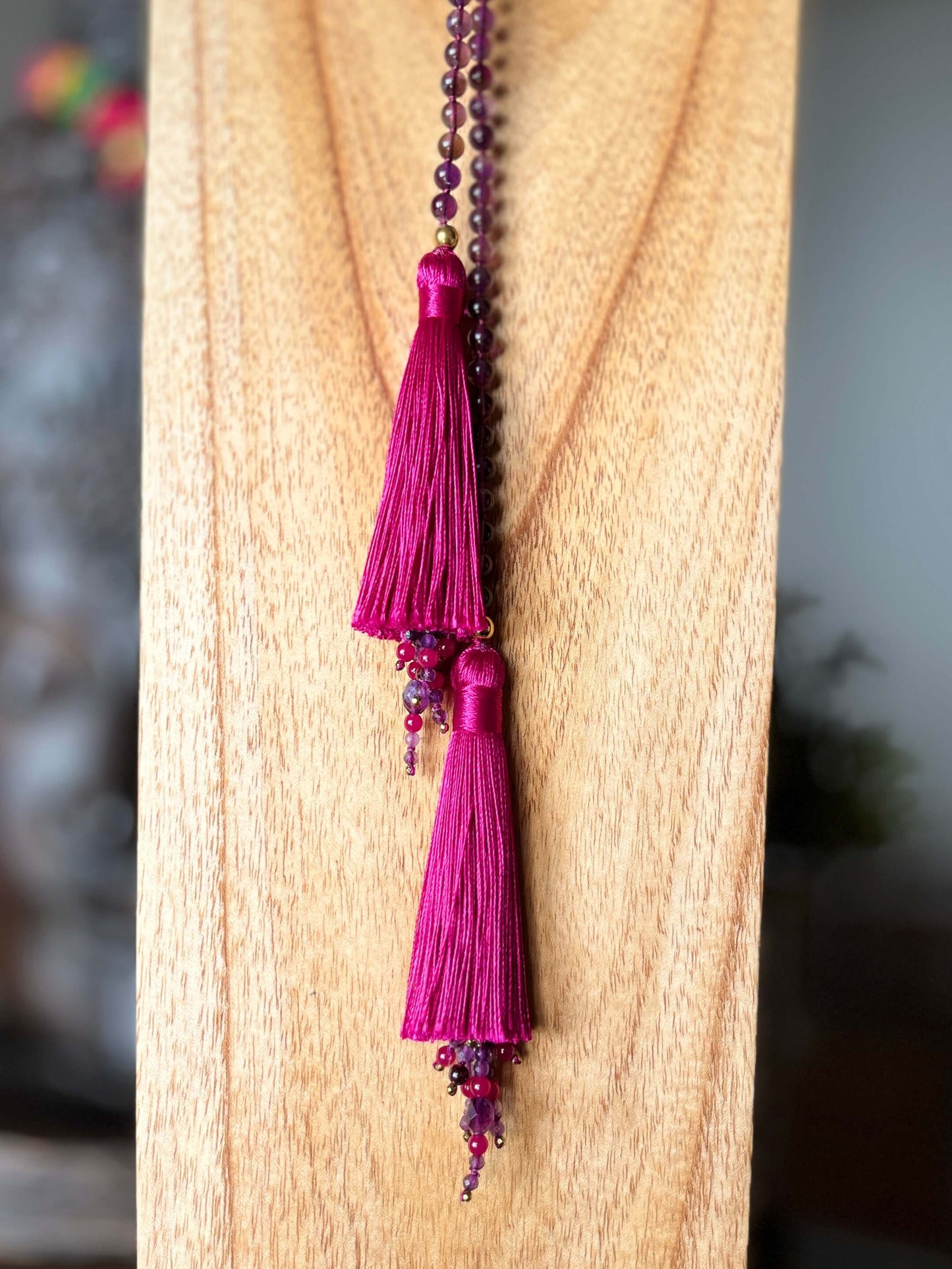 Collier cravate ALTHEA Violet