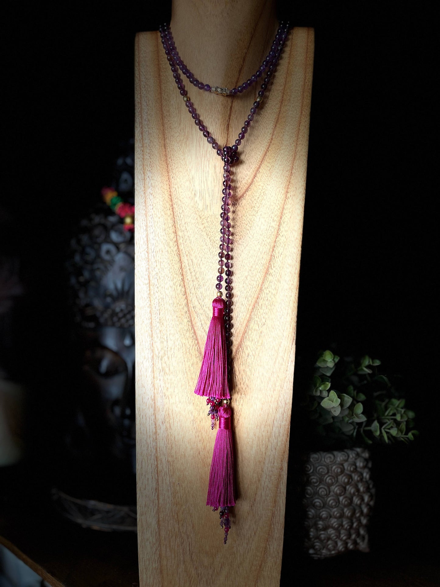 Collier cravate ALTHEA Violet