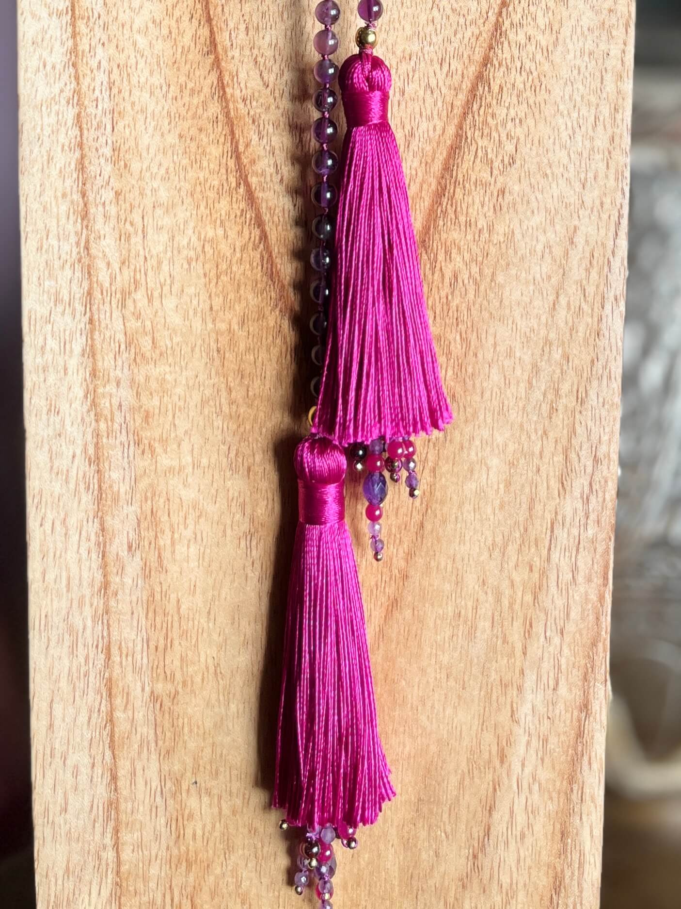 Collier cravate ALTHEA Violet