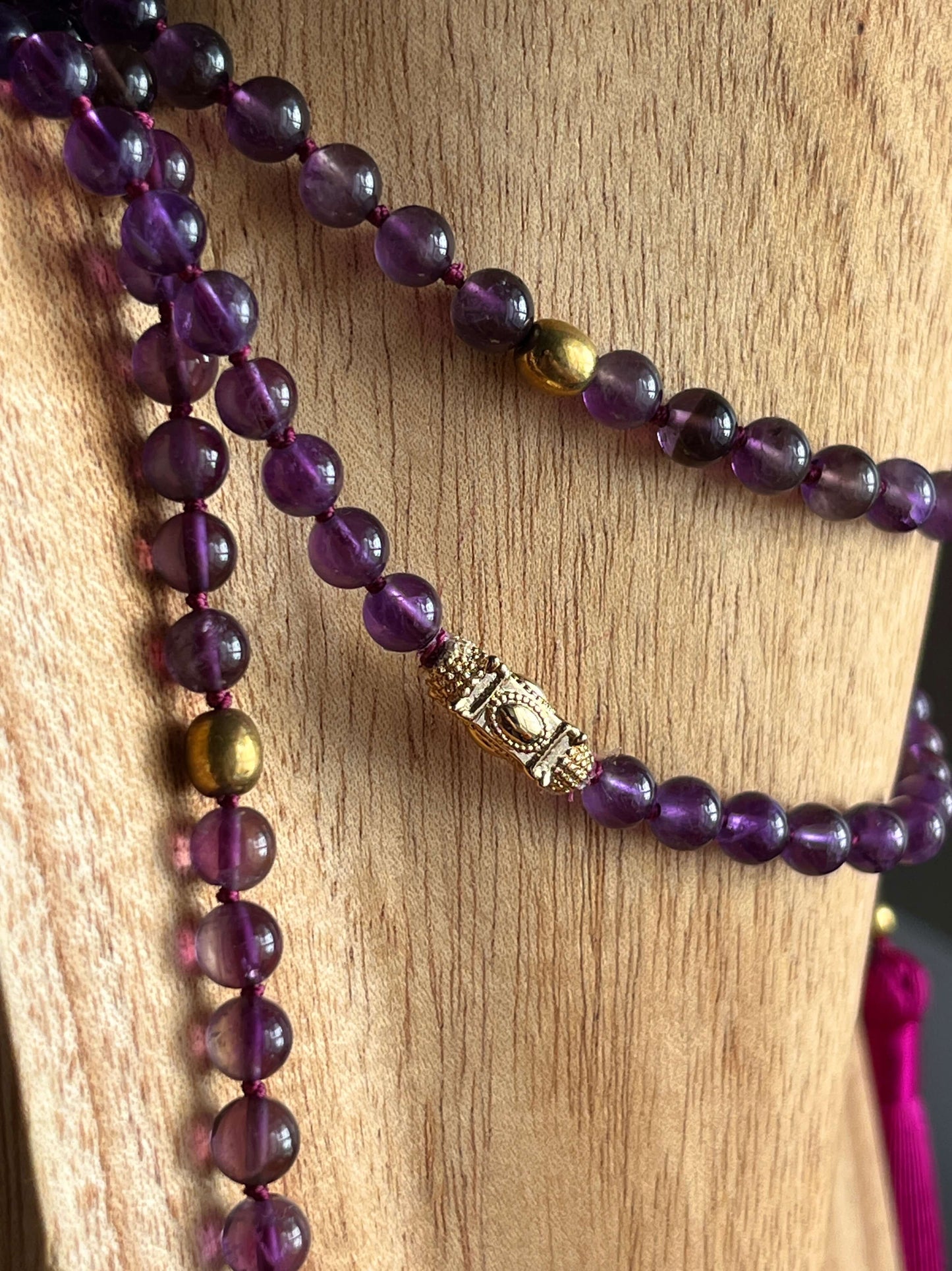 Collier cravate ALTHEA Violet