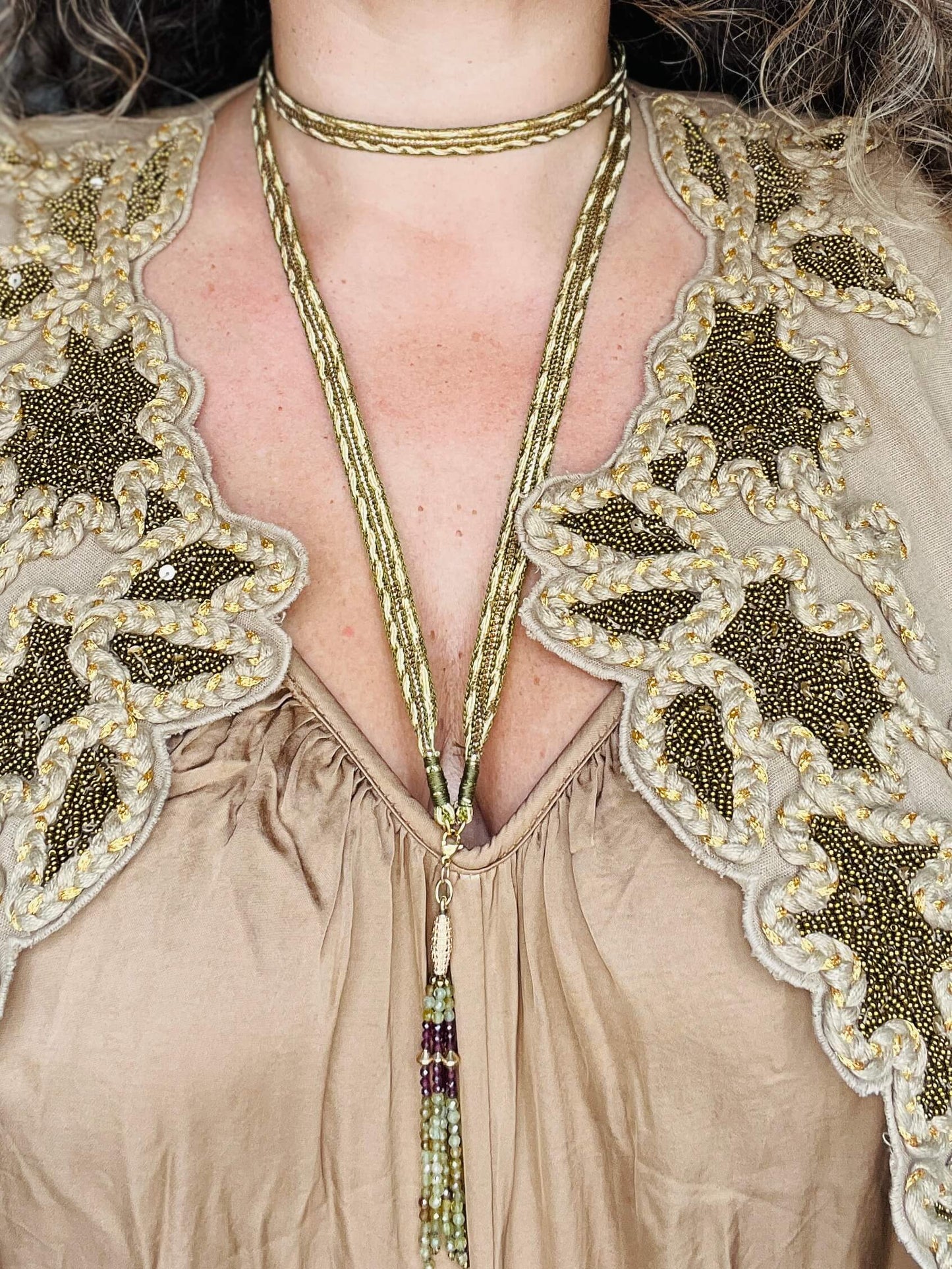 Collier JANIS grenat