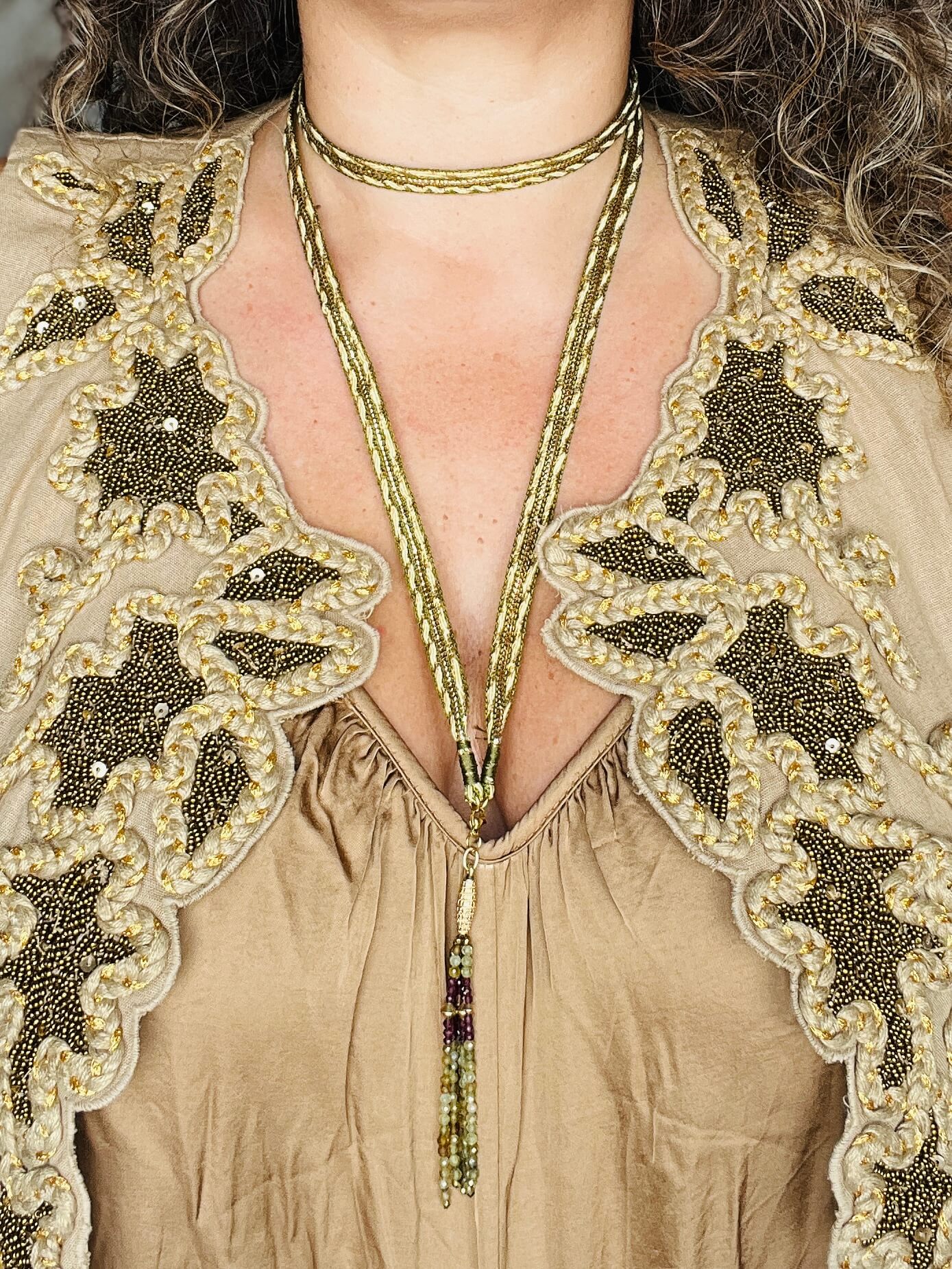Collier JANIS grenat
