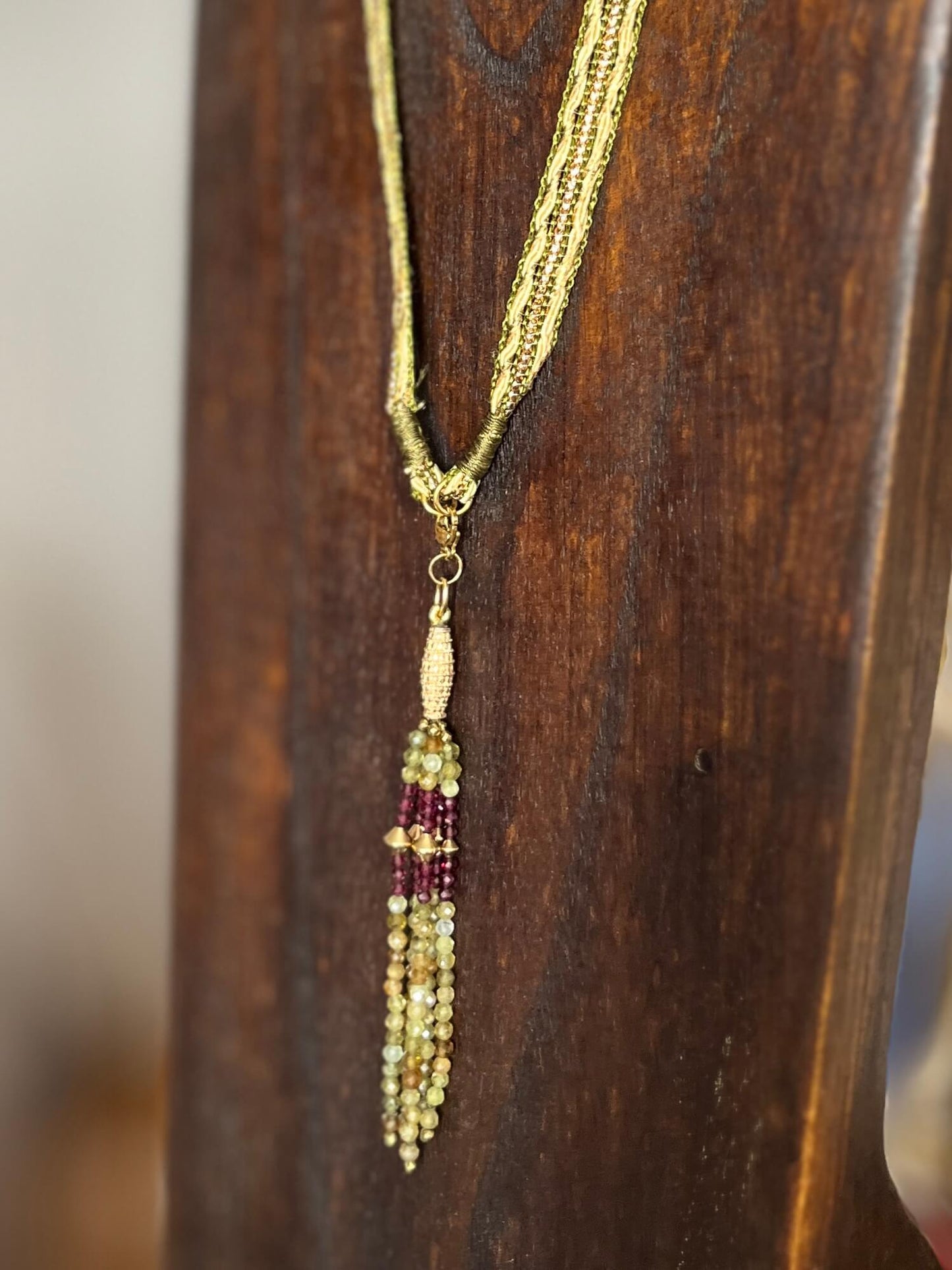 Collier JANIS grenat