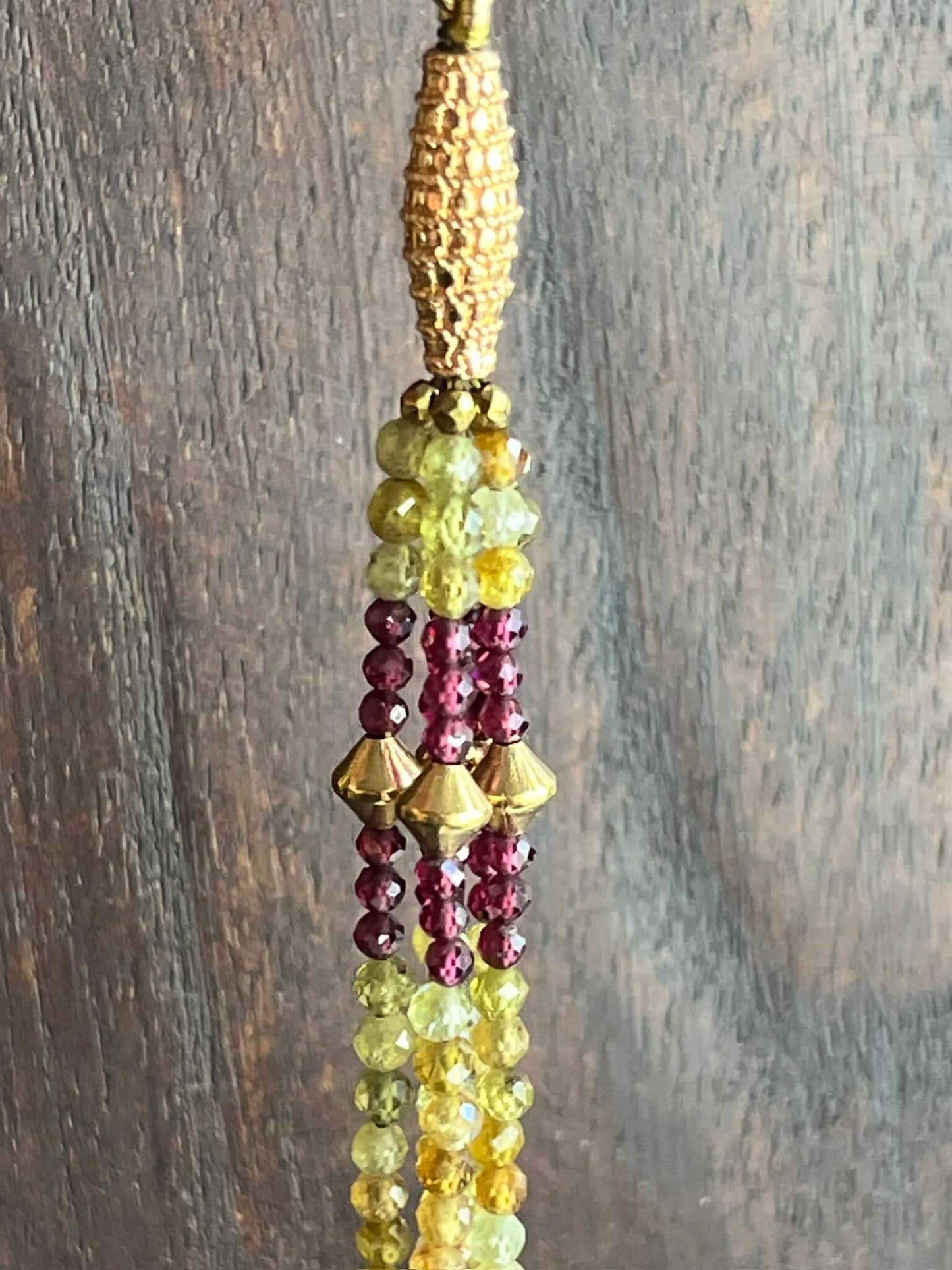 Collier JANIS grenat