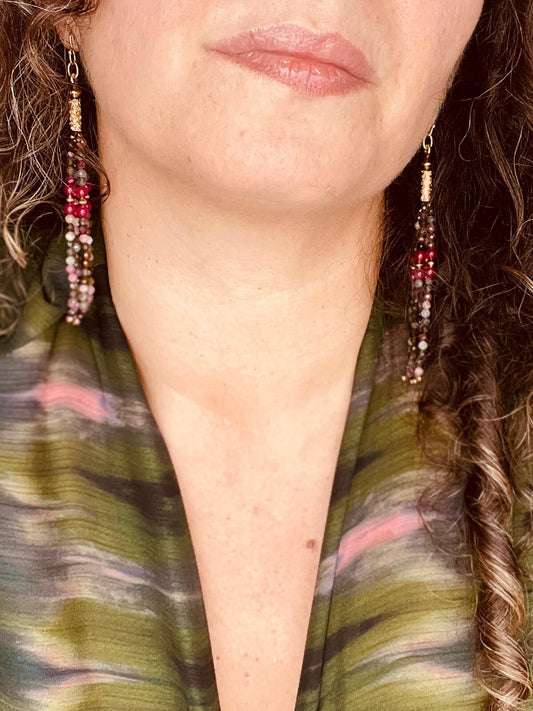 Boucles d'oreilles JANIS Tourmaline