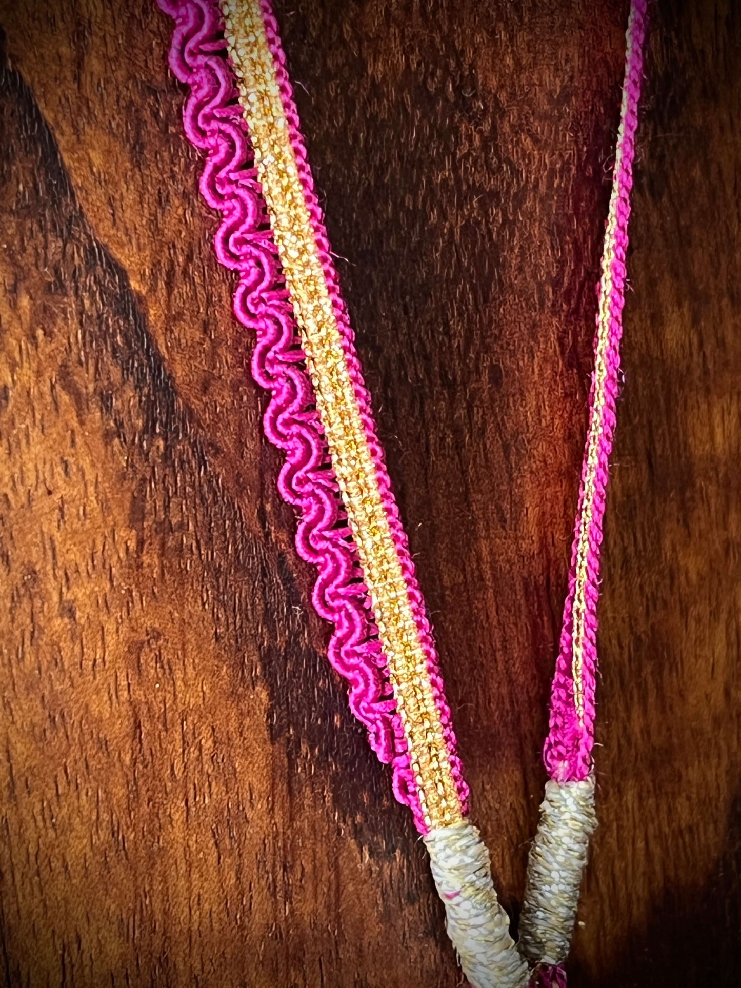 Collier JANIS RUBIS -  cascade de pierres