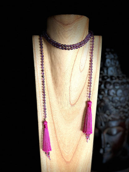Collier cravate ALTHEA Violet