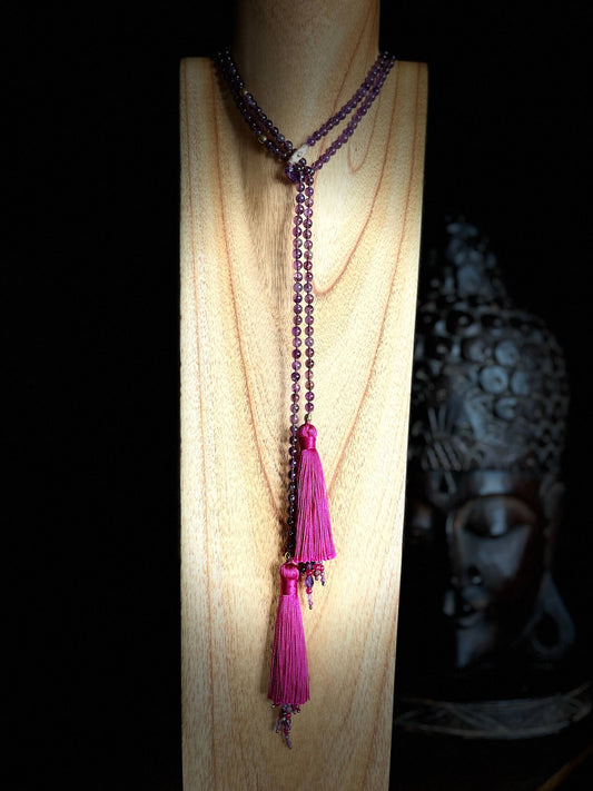 Collier cravate ALTHEA Violet