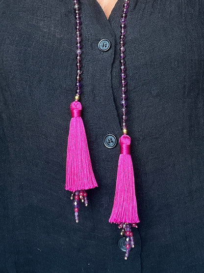 Collier cravate ALTHEA Violet