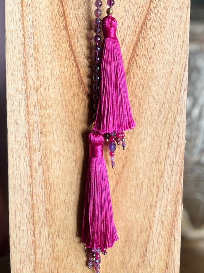 Collier cravate ALTHEA Violet