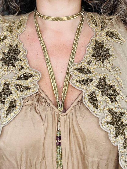 Collier JANIS grenat