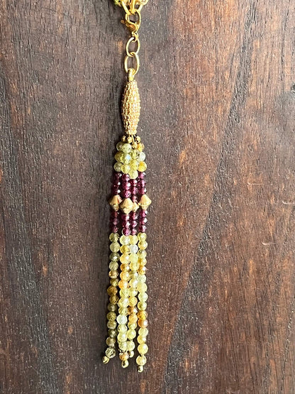 Collier JANIS grenat