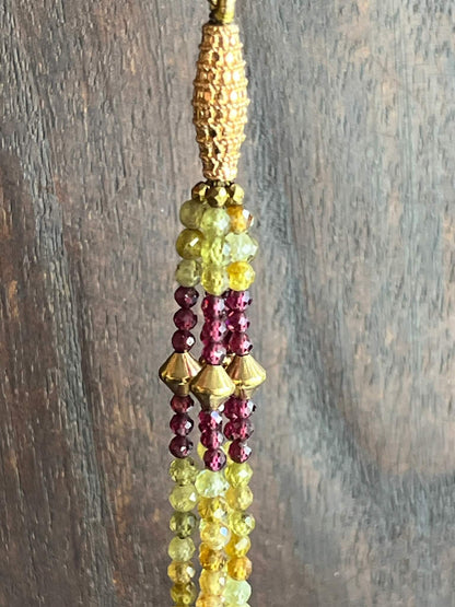 Collier JANIS grenat